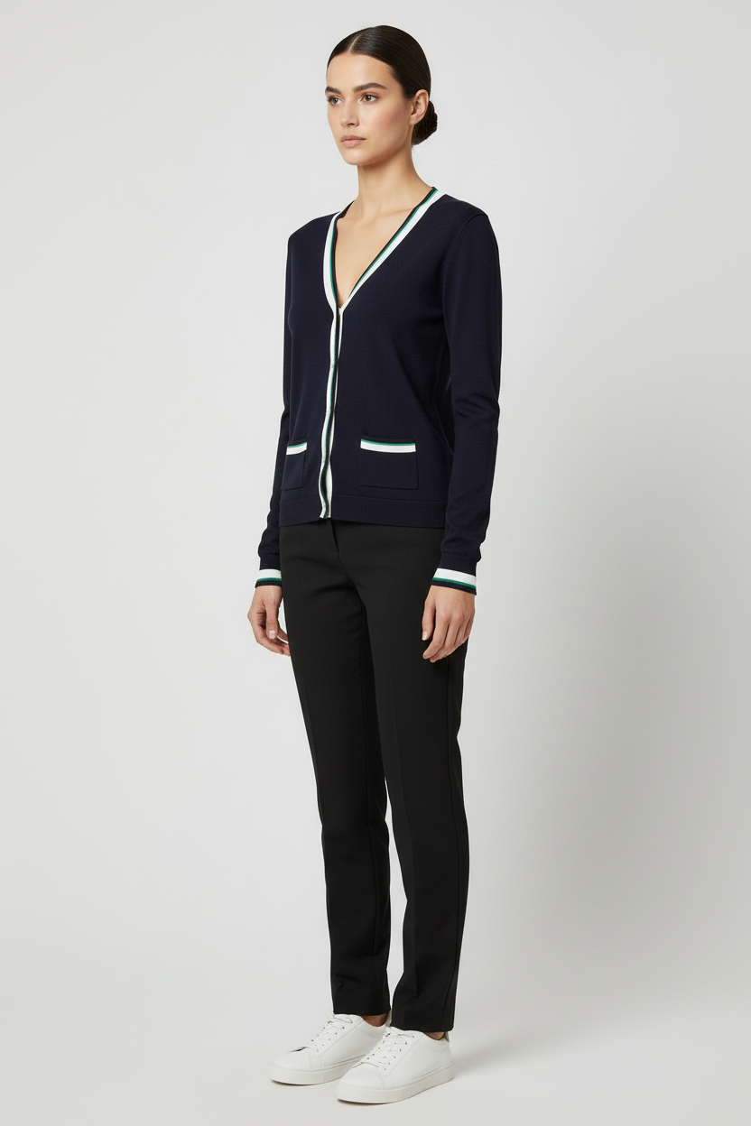 Tommy Hilfiger Damen Strickjacke Blau Größe S