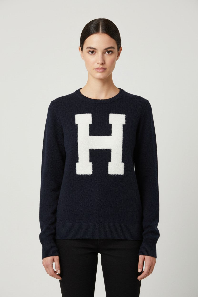 Tommy Hilfiger Damen Strickpullover Blau Größe S