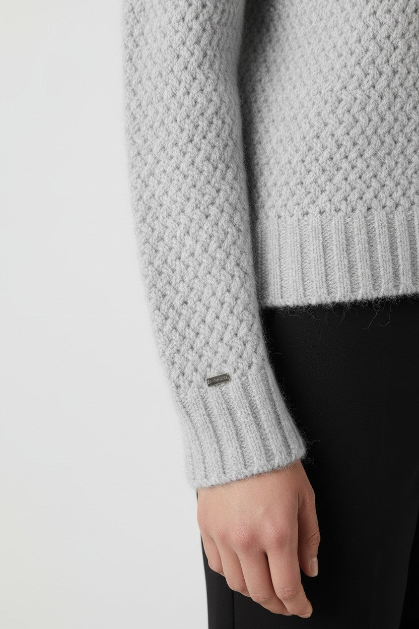 Tommy Hilfiger Damen Strickpullover Grau Größe S