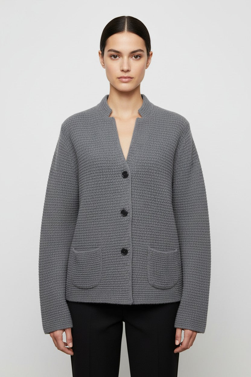 United Colors of Benetton Damen Strickjacke Grau Größe XL