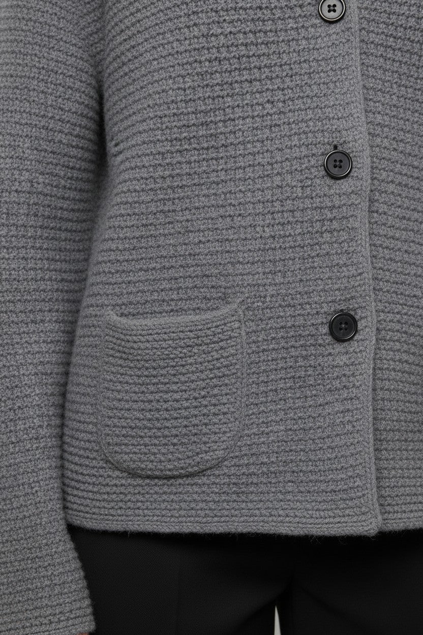 United Colors of Benetton Damen Strickjacke Grau Größe XL