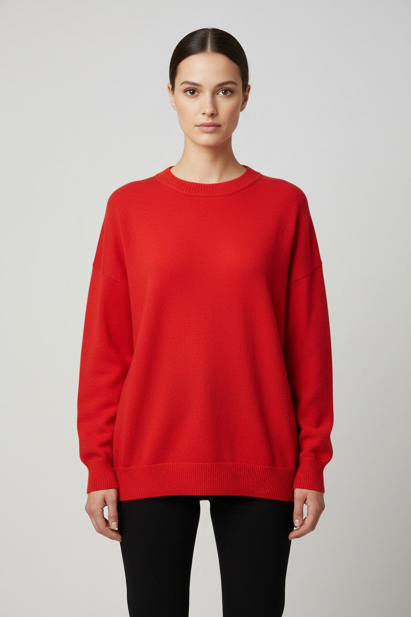 United Colors of Benetton Damen Strickpullover Rot Größe L/XL