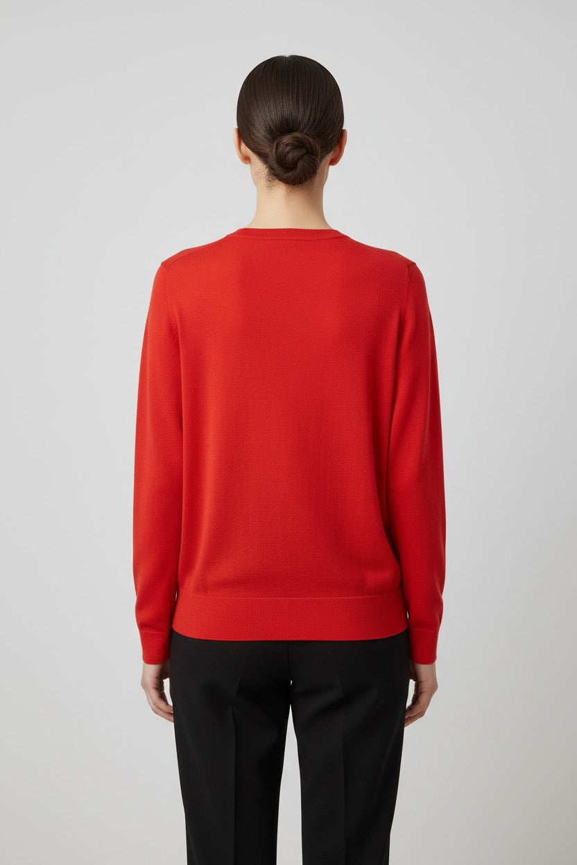 United Colors of Benetton Damen Strickpullover Rot Größe L/XL