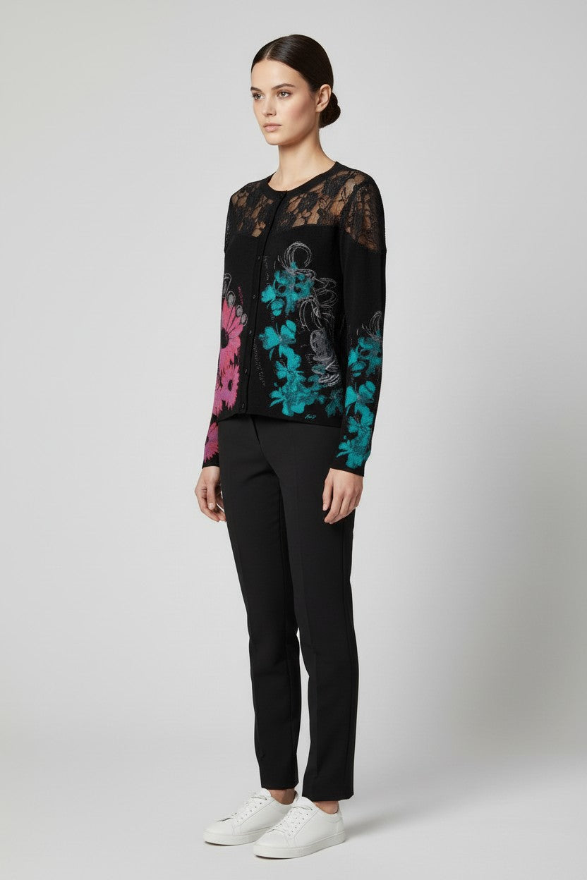 Desigual Damen Strickjacke Schwarz Größe XL
