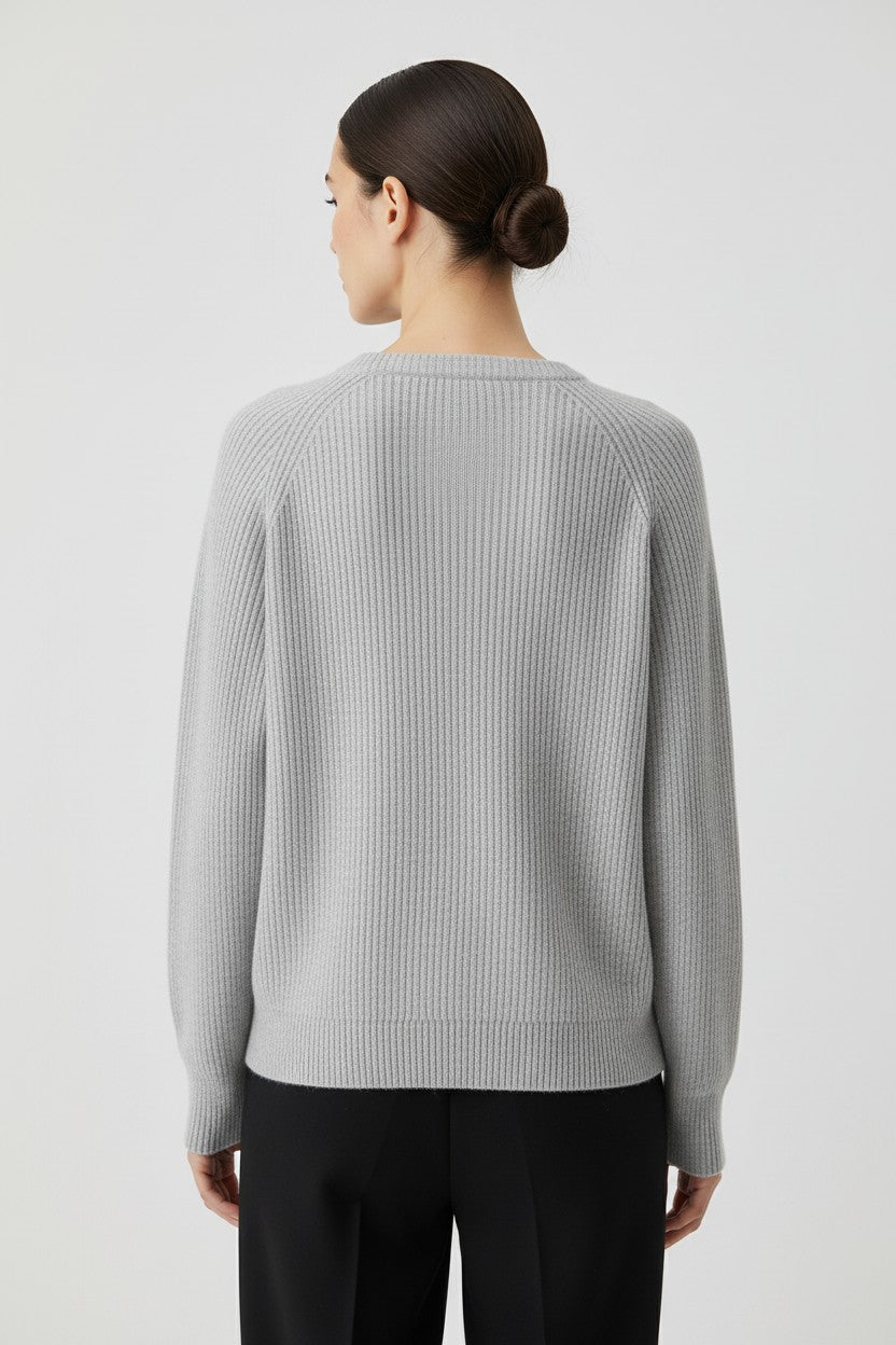 Diesel Damen Strickpullover Grau Größe XL