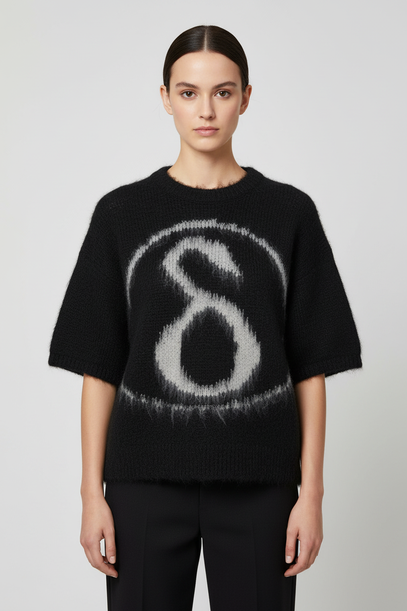 Diesel Damen Strickpullover Schwarz Größe XS