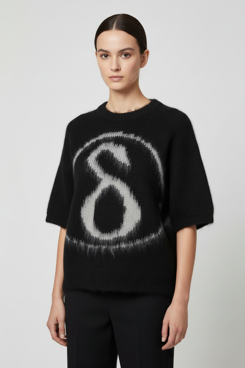 Diesel Damen Strickpullover Schwarz Größe XS