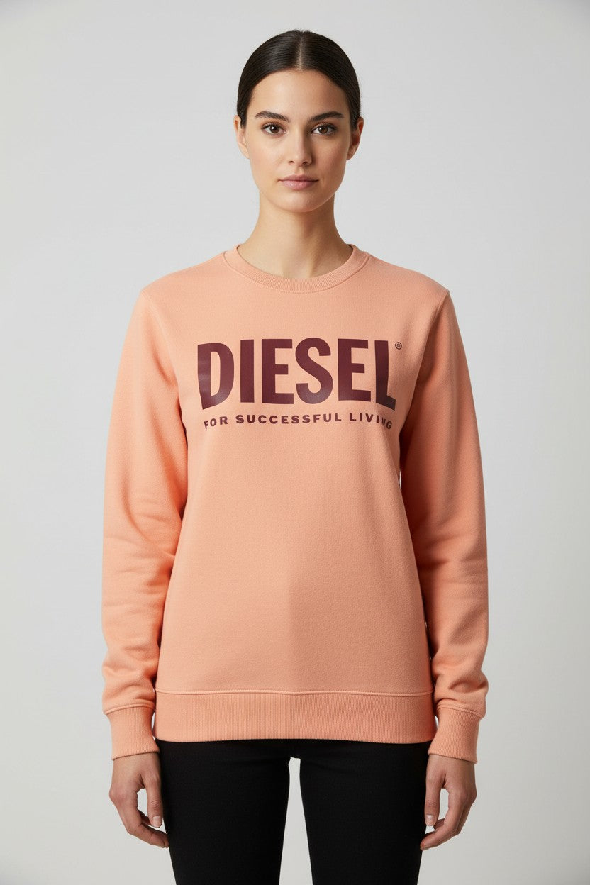 Diesel Damen Sweatshirt Pink Größe M