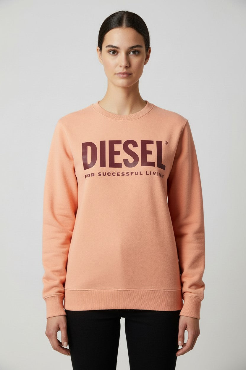 Diesel Damen Sweatshirt Pink Größe M