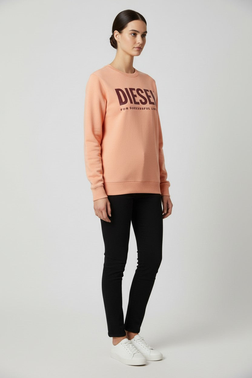 Diesel Damen Sweatshirt Pink Größe M