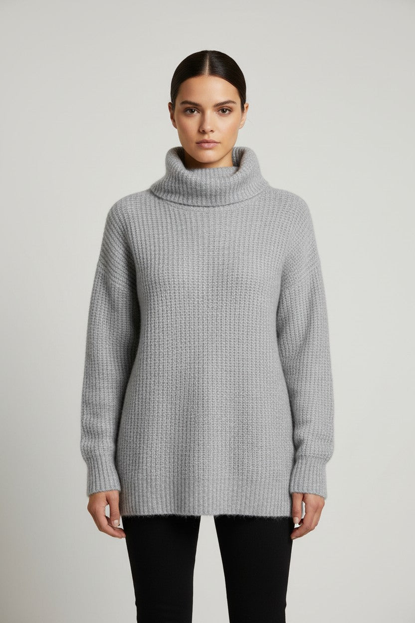 ESPRIT Damen Rollkragenpullover Grau Größe XS