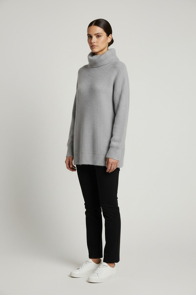 ESPRIT Damen Rollkragenpullover Grau Größe XS