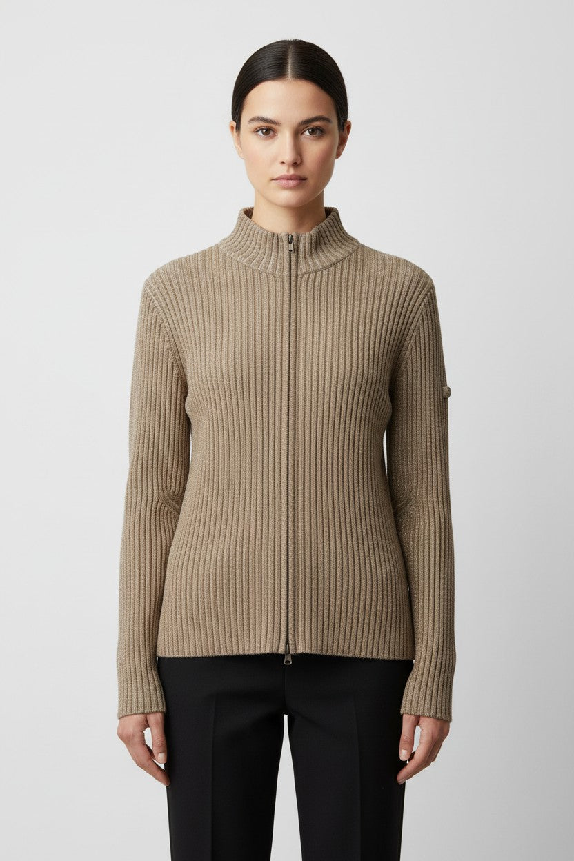 ESPRIT Damen Strickjacke Beige Größe XL