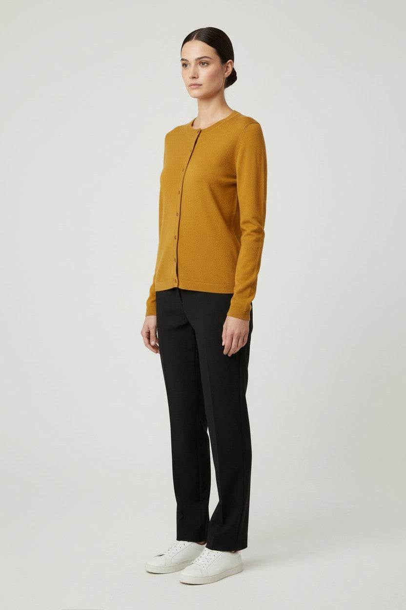 ESPRIT Damen Strickjacke Gelb Größe XL