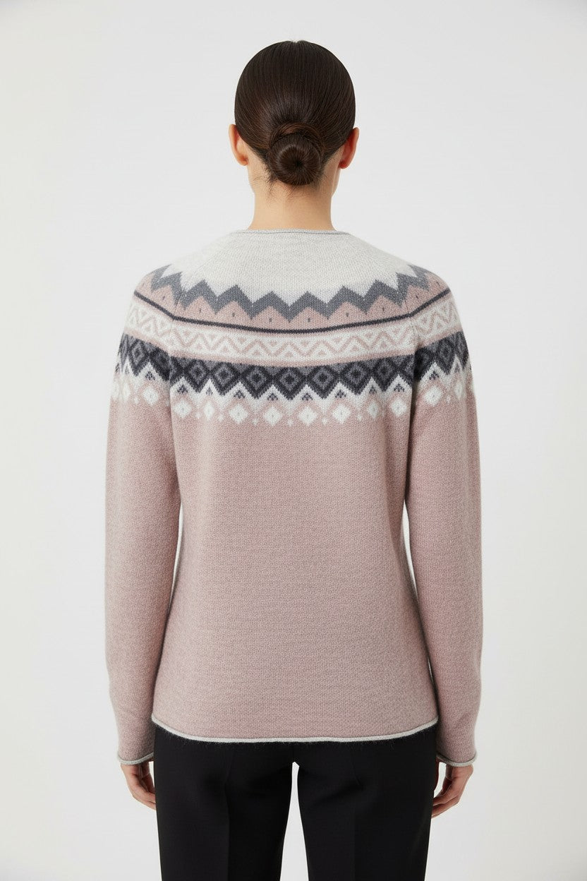 ESPRIT Damen Strickpullover Beige Grau Größe M