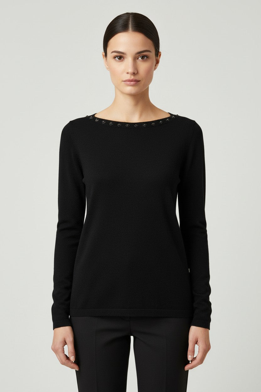 ESPRIT Damen Strickpullover Schwarz Größe XS