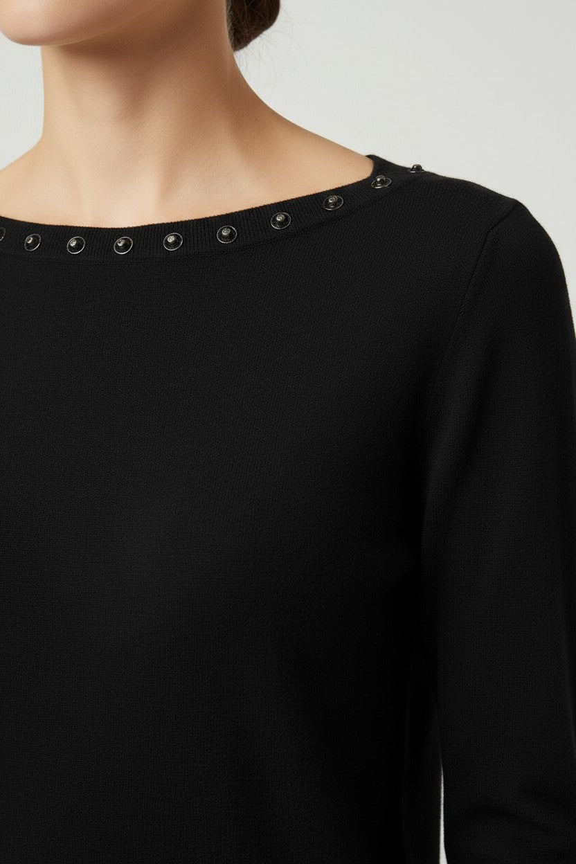 ESPRIT Damen Strickpullover Schwarz Größe XS