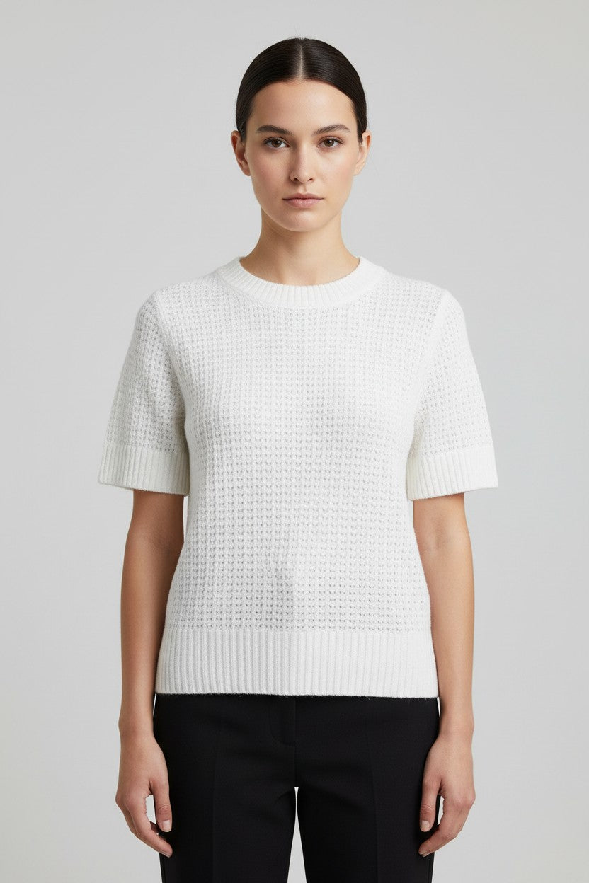 ESPRIT Damen Strickpullover Weiß Größe S