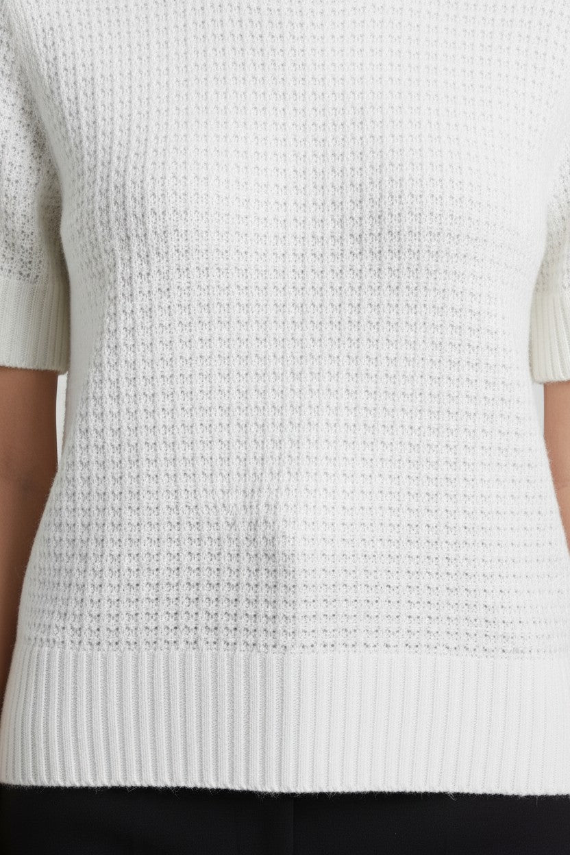 ESPRIT Damen Strickpullover Weiß Größe S