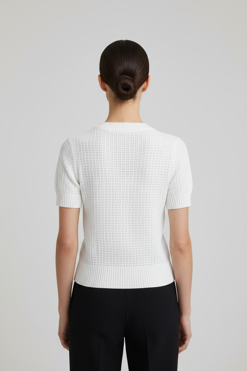 ESPRIT Damen Strickpullover Weiß Größe S