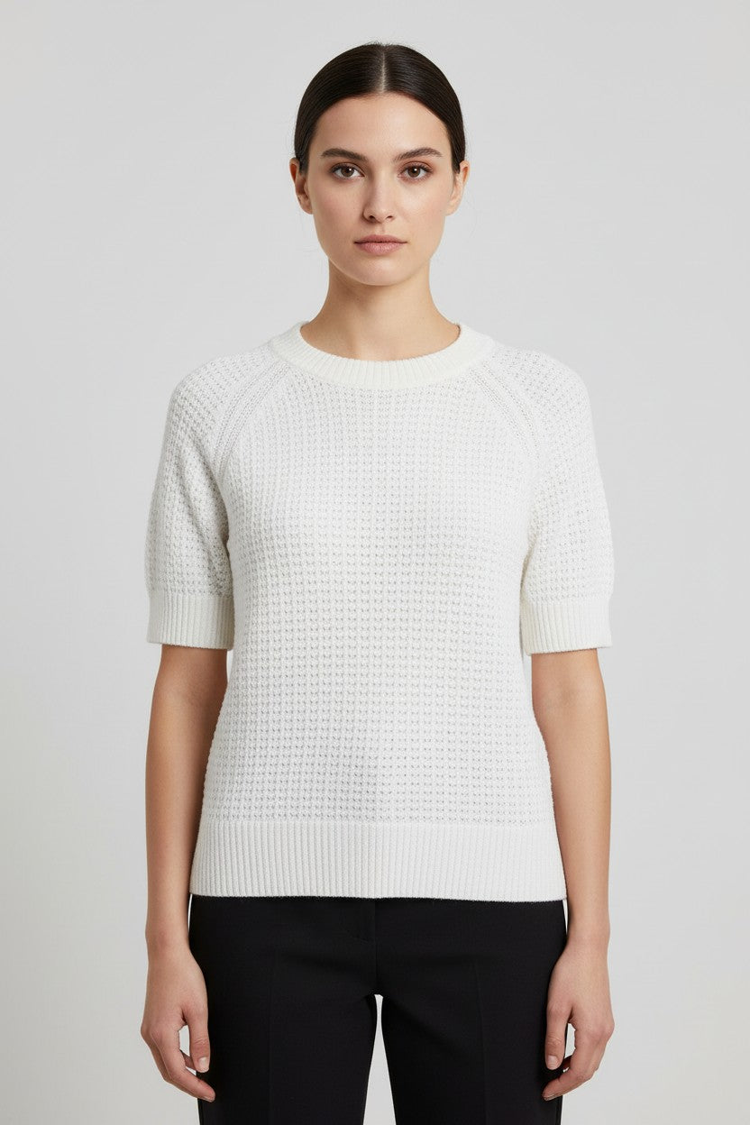 ESPRIT Damen Strickpullover Weiß Größe S