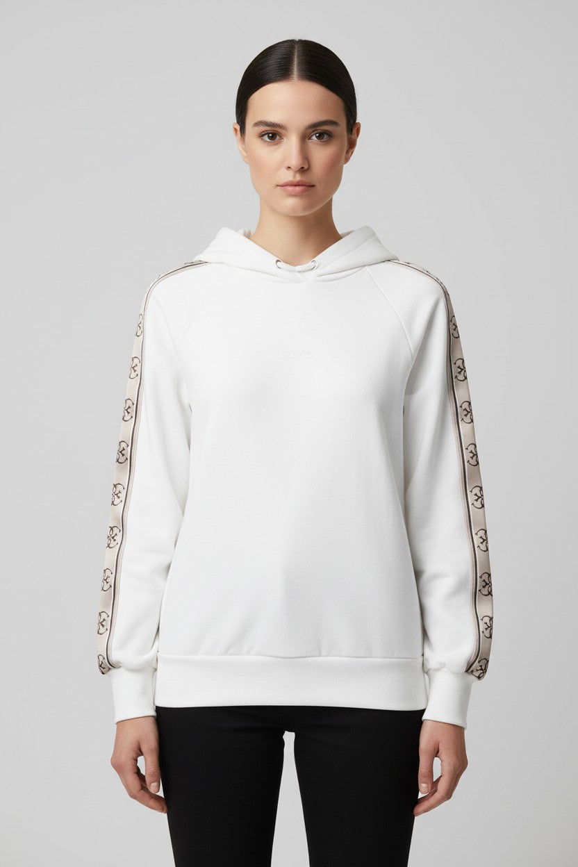 Guess Damen Kapuzenpullover Weiß Größe XS