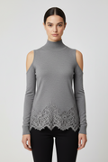 Guess Damen Strickpullover Grau Größe S