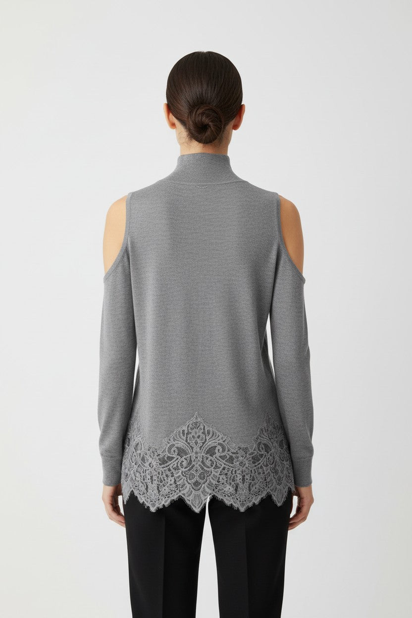 Guess Damen Strickpullover Grau Größe S