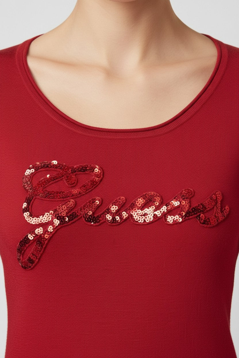 Guess Damen Strickpullover Pink Größe S