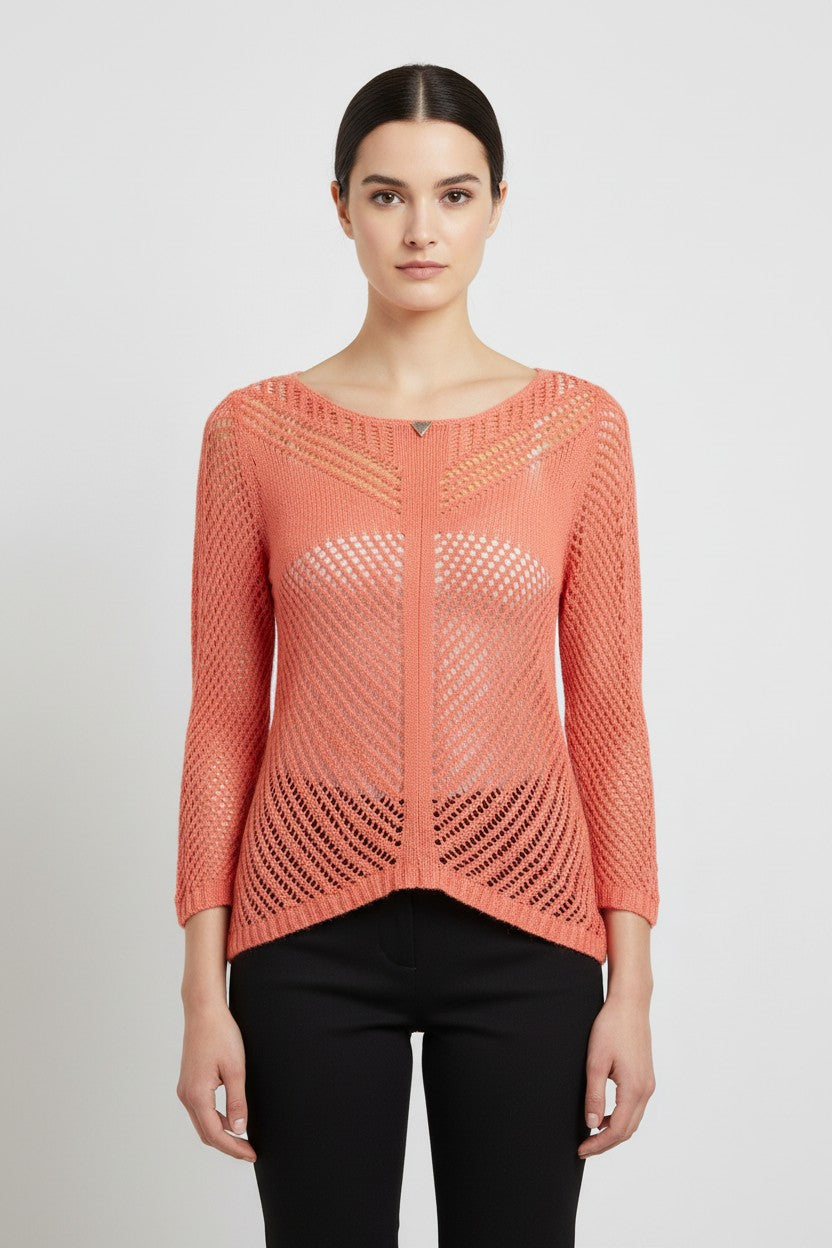 Guess Damen Strickpullover Rot Größe S