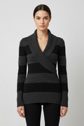 Guess Damen Strickpullover Schwarz Grau Größe S