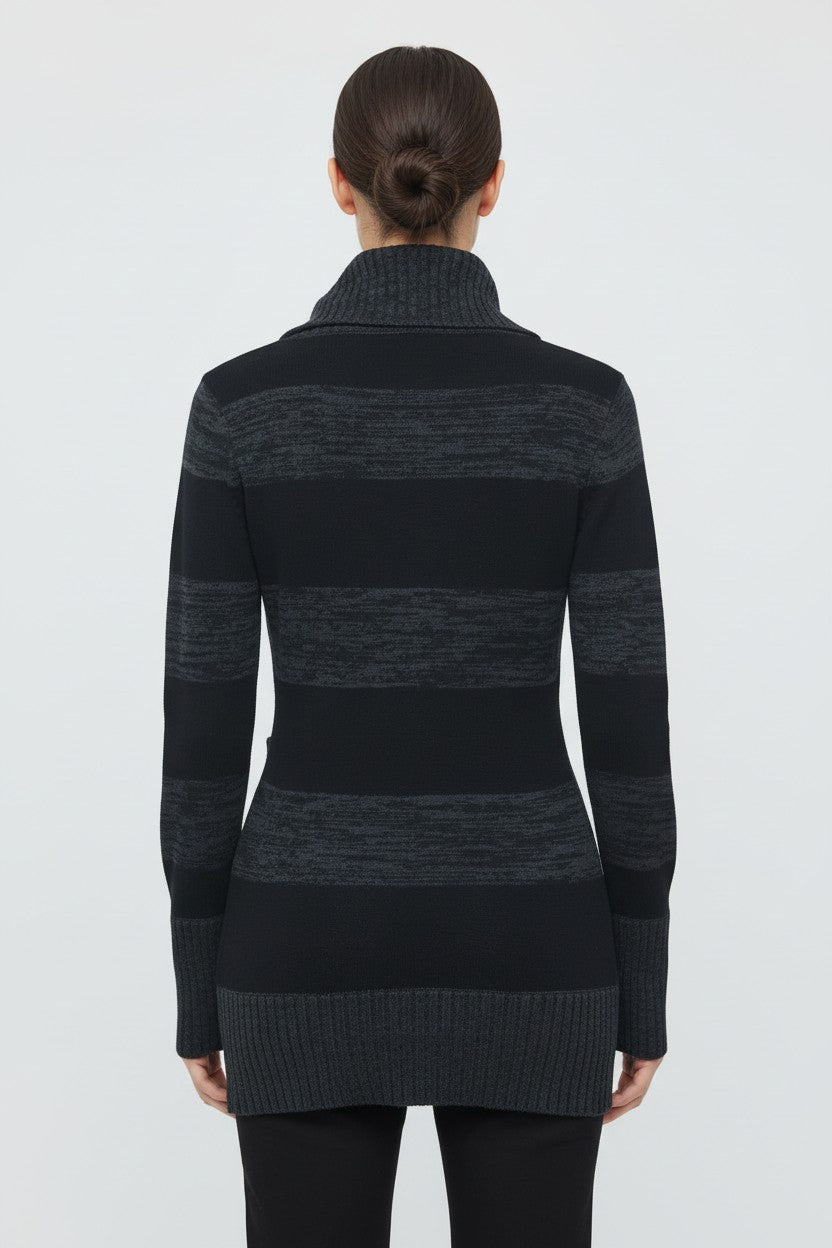 Guess Damen Strickpullover Schwarz Grau Größe S