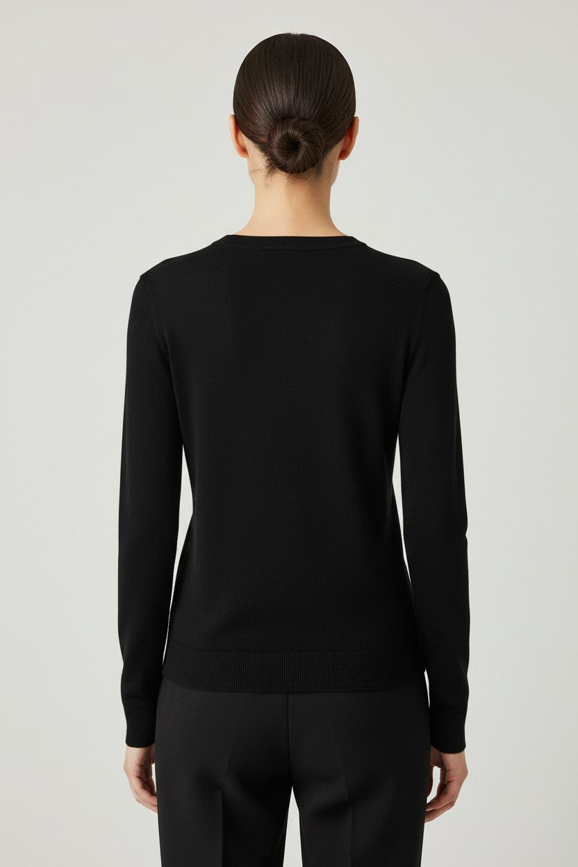 Guess Damen Strickpullover Schwarz Größe XS