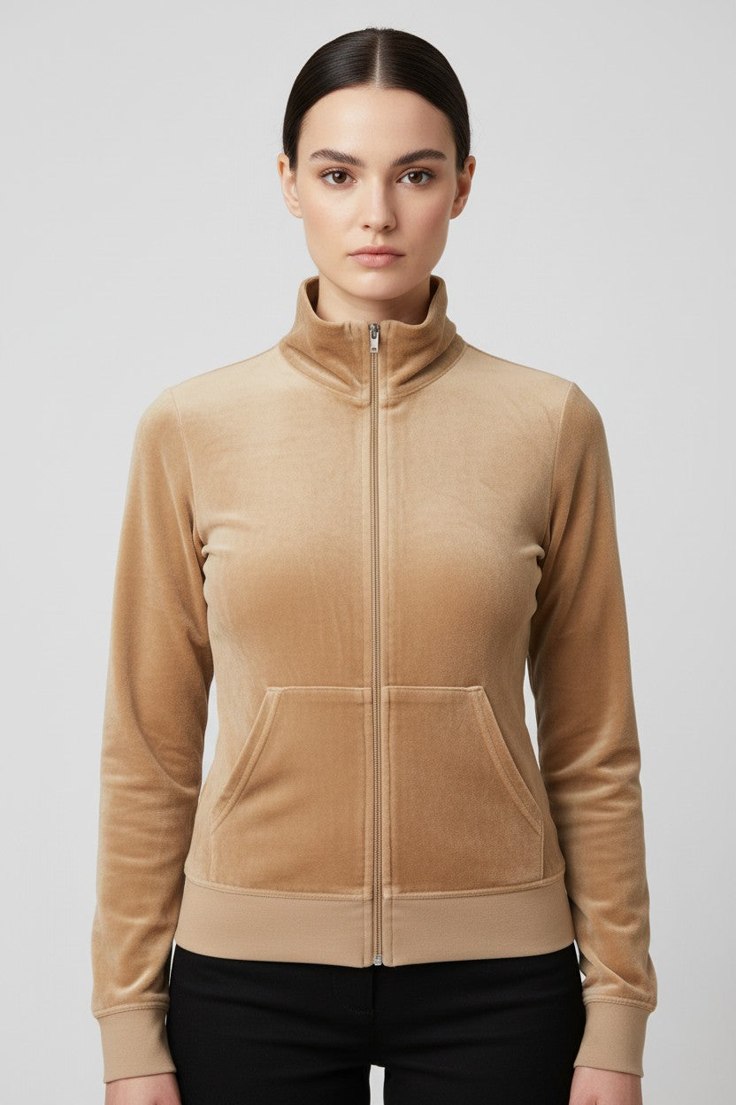 Juicy Couture Damen Kapuzenpullover Beige Größe S