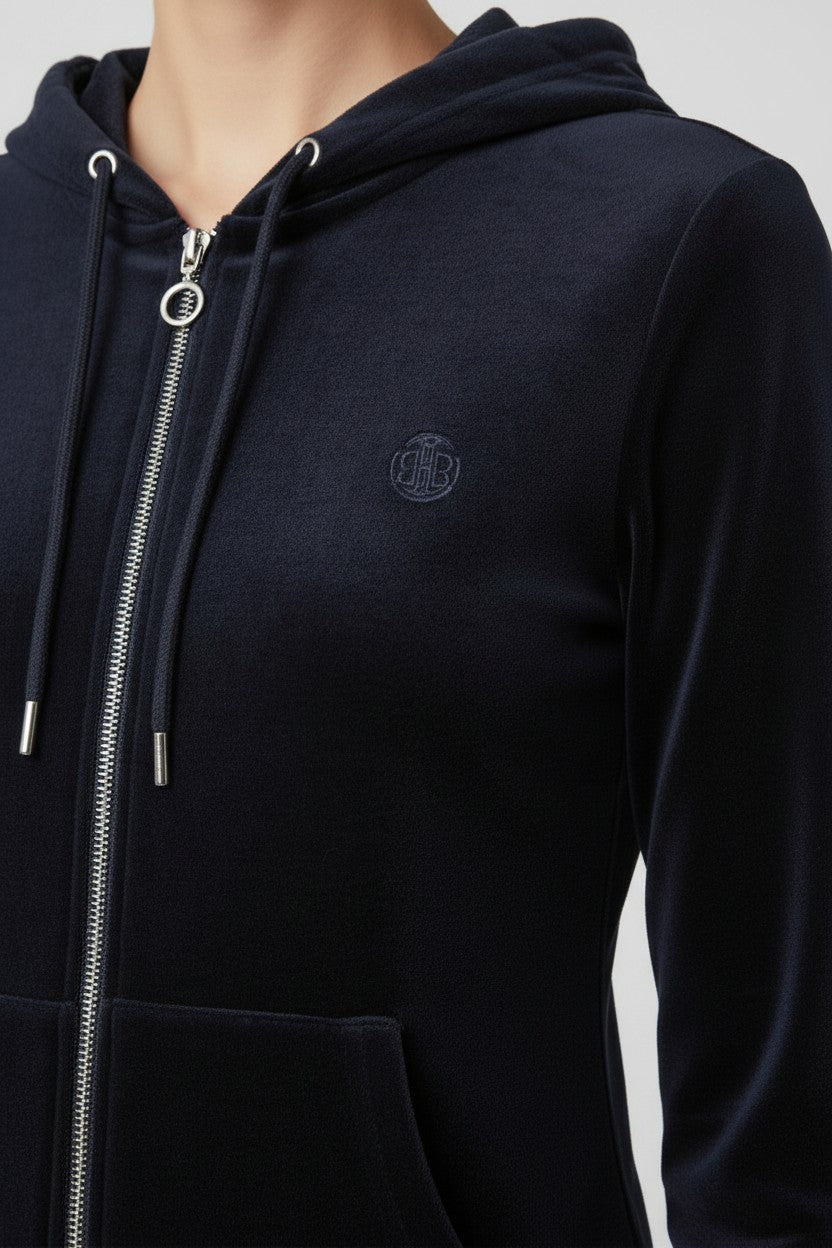 Juicy Couture Damen Kapuzenpullover Blau Größe XS