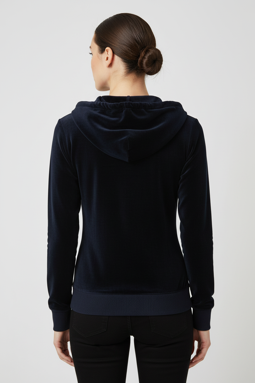 Juicy Couture Damen Kapuzenpullover Blau Größe XS