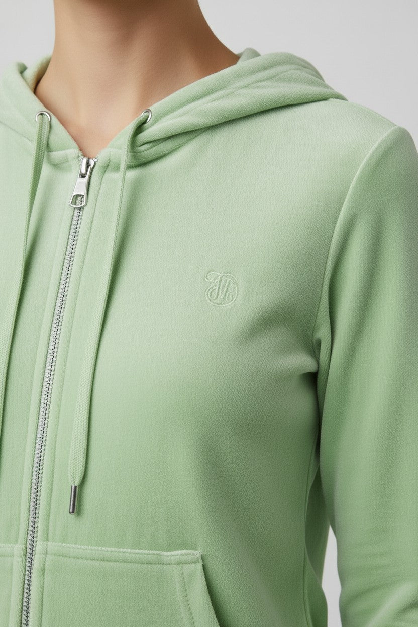 Juicy Couture Damen Kapuzenpullover Grün Größe S