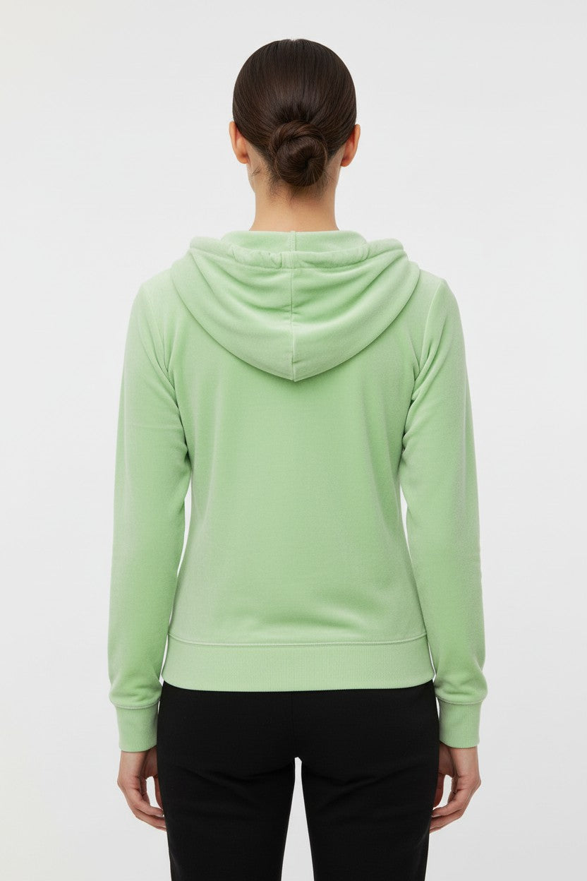 Juicy Couture Damen Kapuzenpullover Grün Größe S