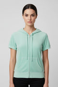 Juicy Couture Damen Kapuzenpullover Grün Größe S