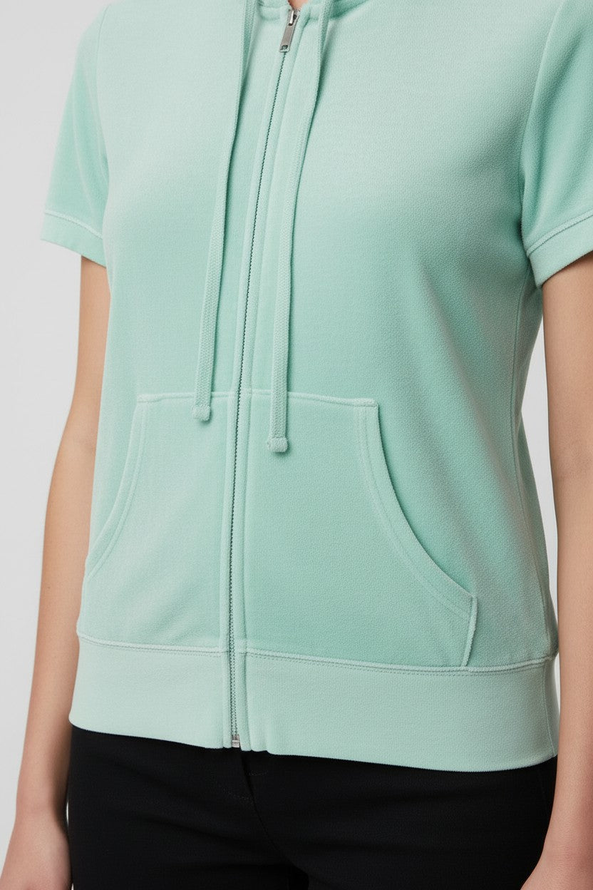 Juicy Couture Damen Kapuzenpullover Grün Größe S