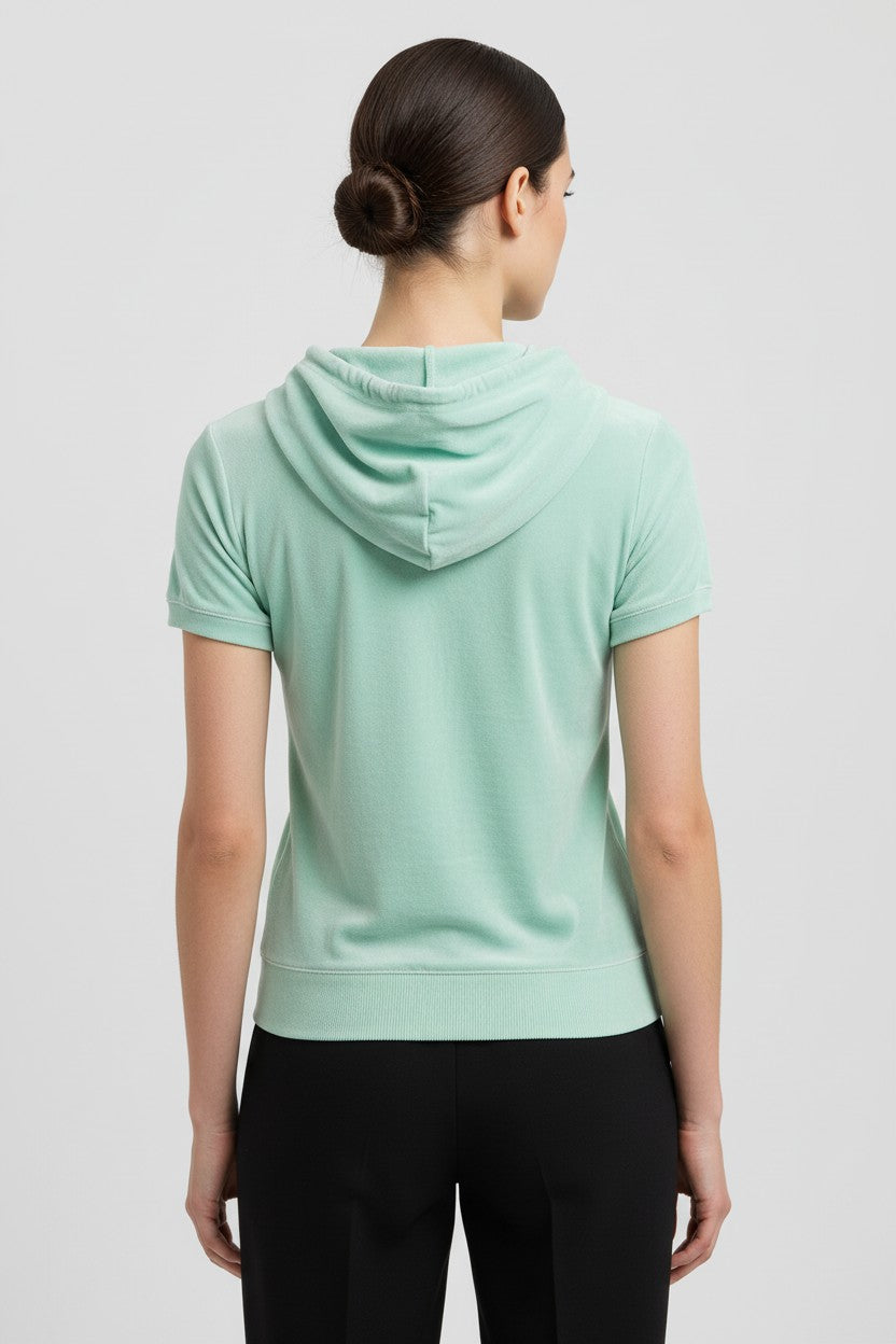 Juicy Couture Damen Kapuzenpullover Grün Größe S