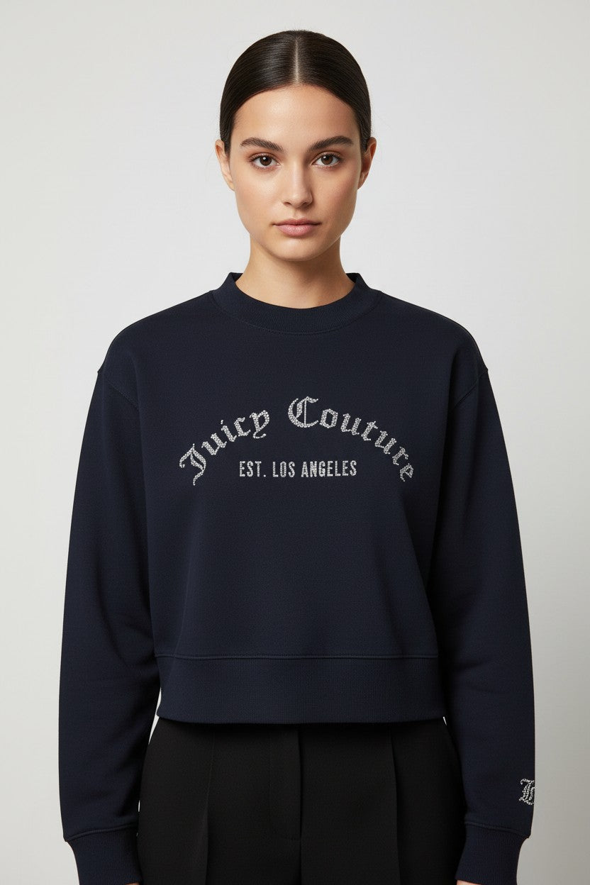 Juicy Couture Damen Sweatshirt Blau Größe S