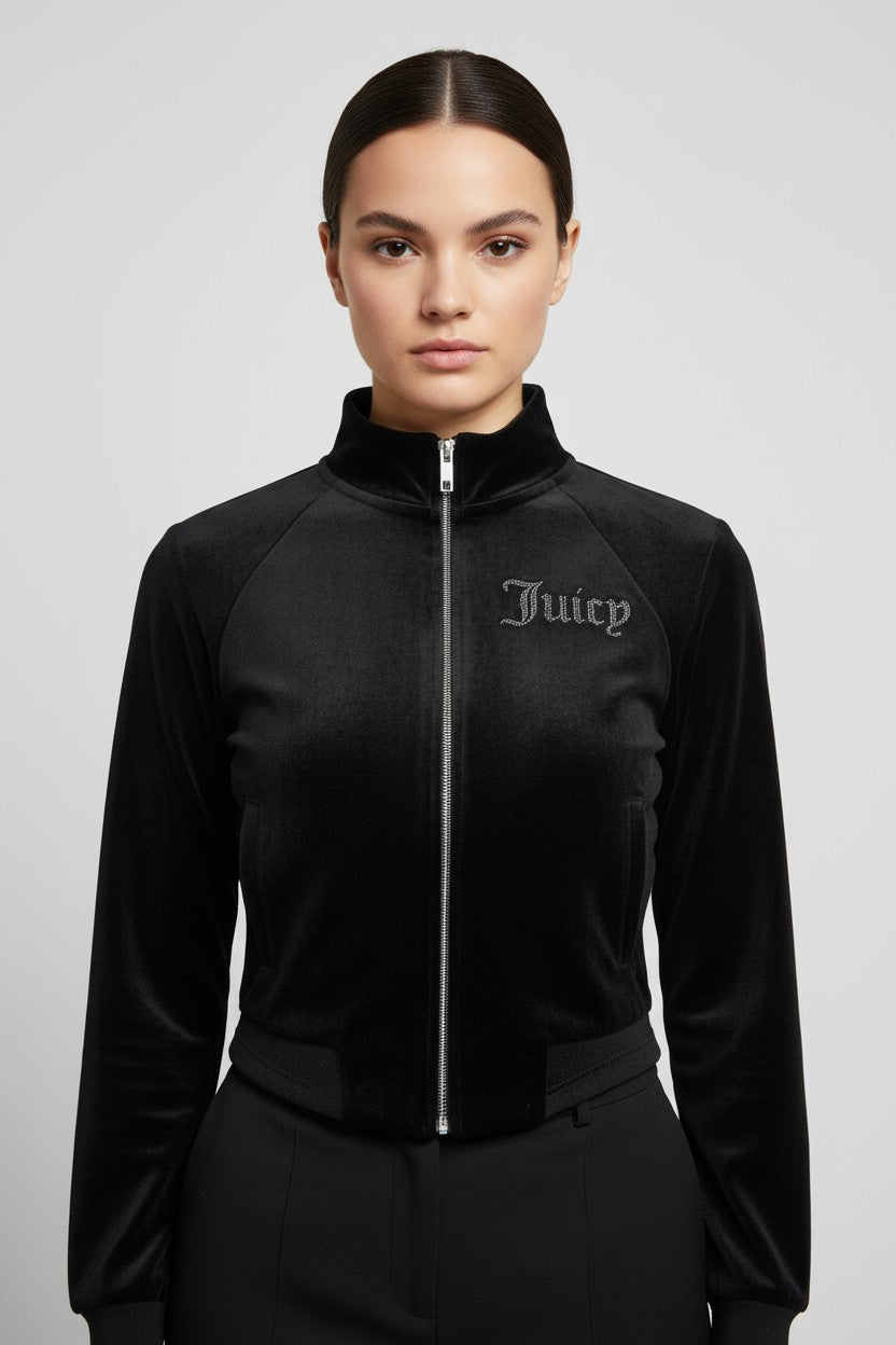 Juicy Couture Damen Sweatshirt Schwarz Größe XS