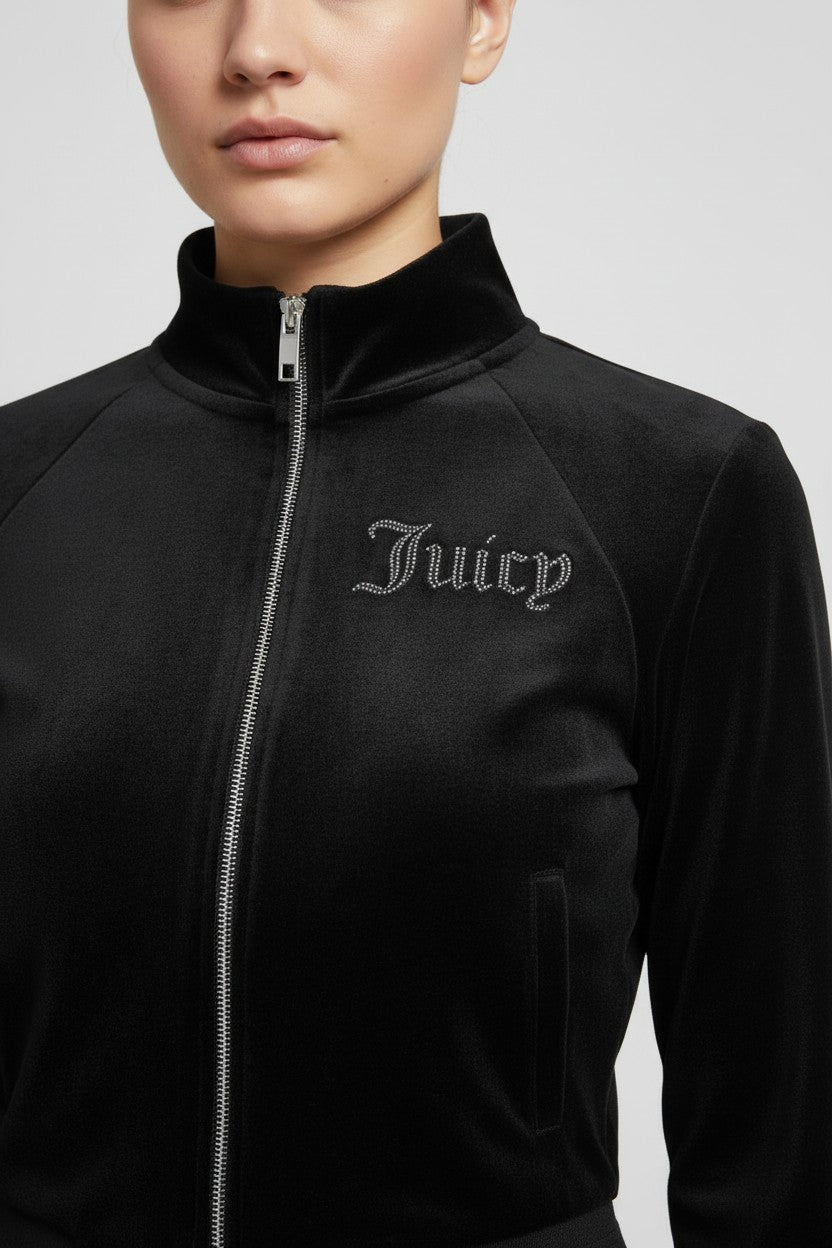 Juicy Couture Damen Sweatshirt Schwarz Größe XS