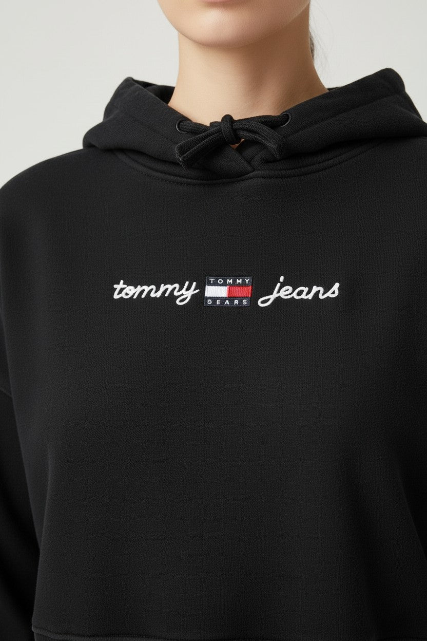 Tommy Hilfiger Damen Kapuzenpullover Schwarz Größe S