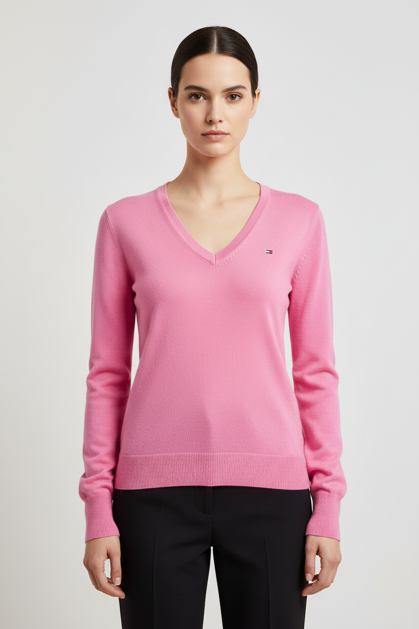 Tommy Hilfiger Damen Pullover Pink Größe S