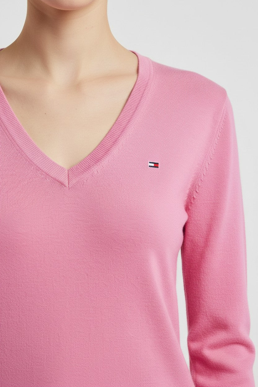 Tommy Hilfiger Damen Pullover Pink Größe S