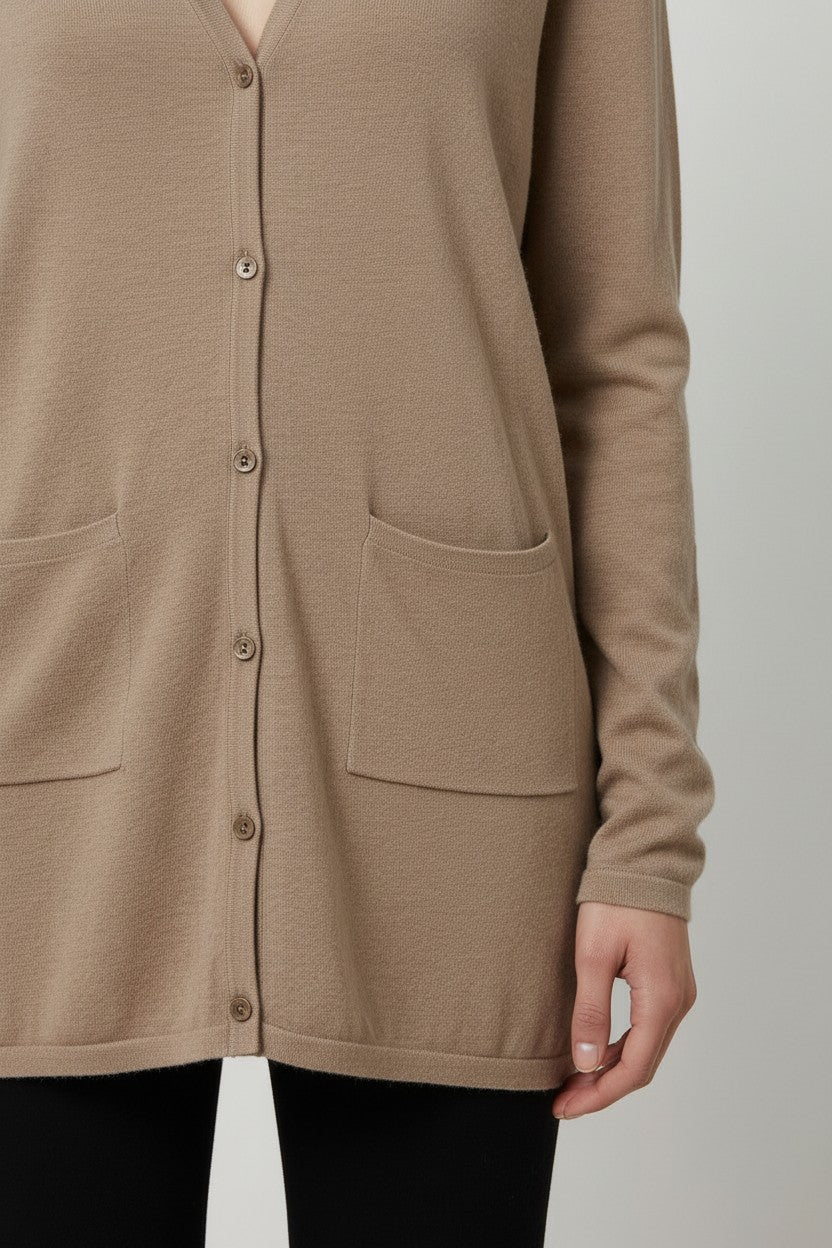 Tommy Hilfiger Damen Strickjacke Beige Größe XL