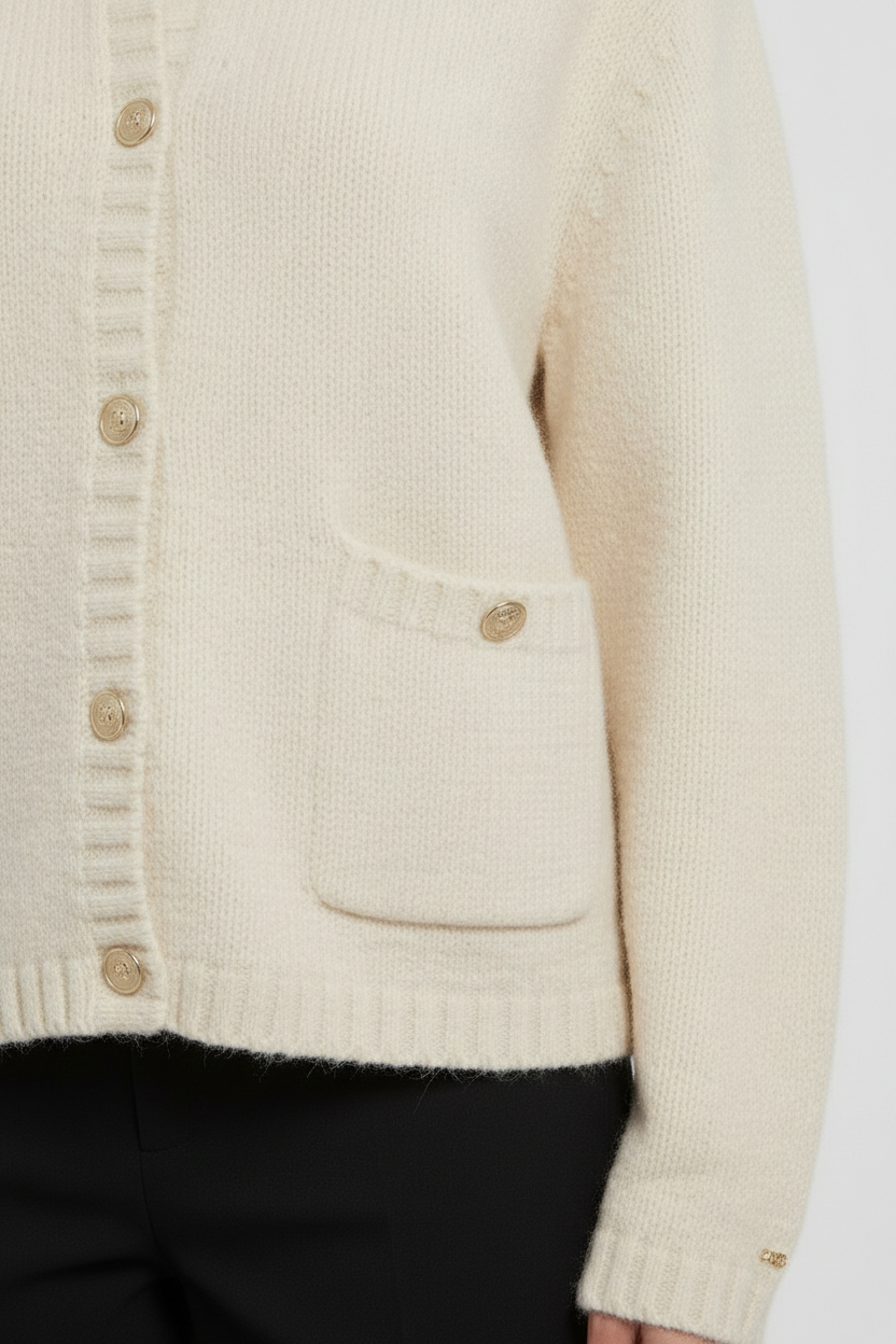 Tommy Hilfiger Damen Strickjacke Beige Größe XL