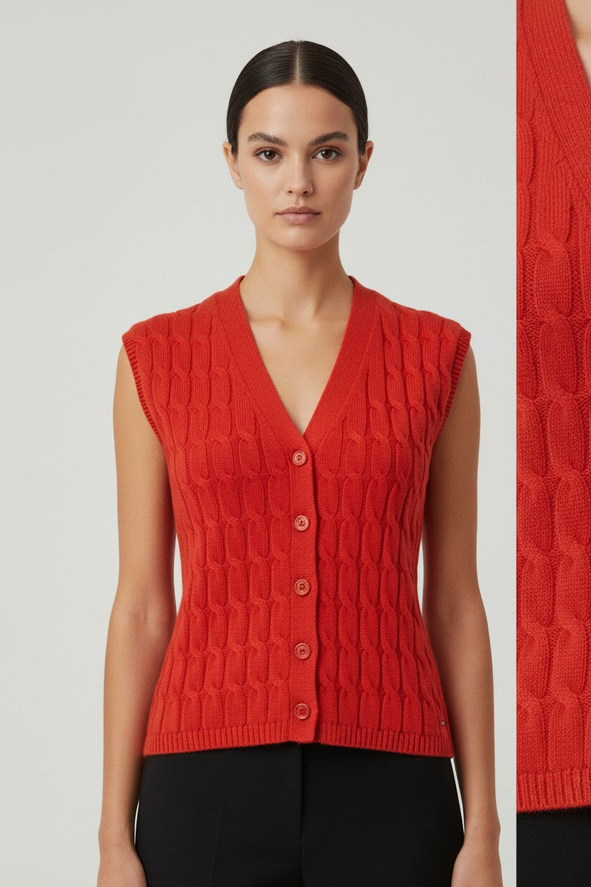 Tommy Hilfiger Damen Weste Rot Größe XS